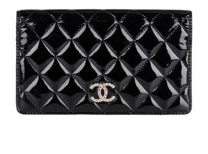 Chanel CC Long Bi-Fold Wallet, front view